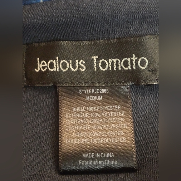 Jealous tomato women's size medium tunic blouse shirt top - Picture 8 of 8